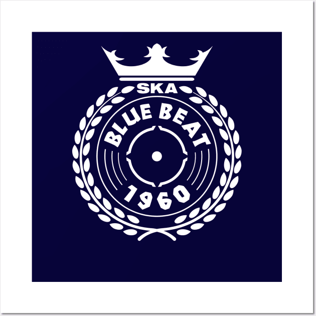 Blue Beat Ska Wall Art by Skatee